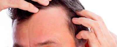 close up image of a male side hair