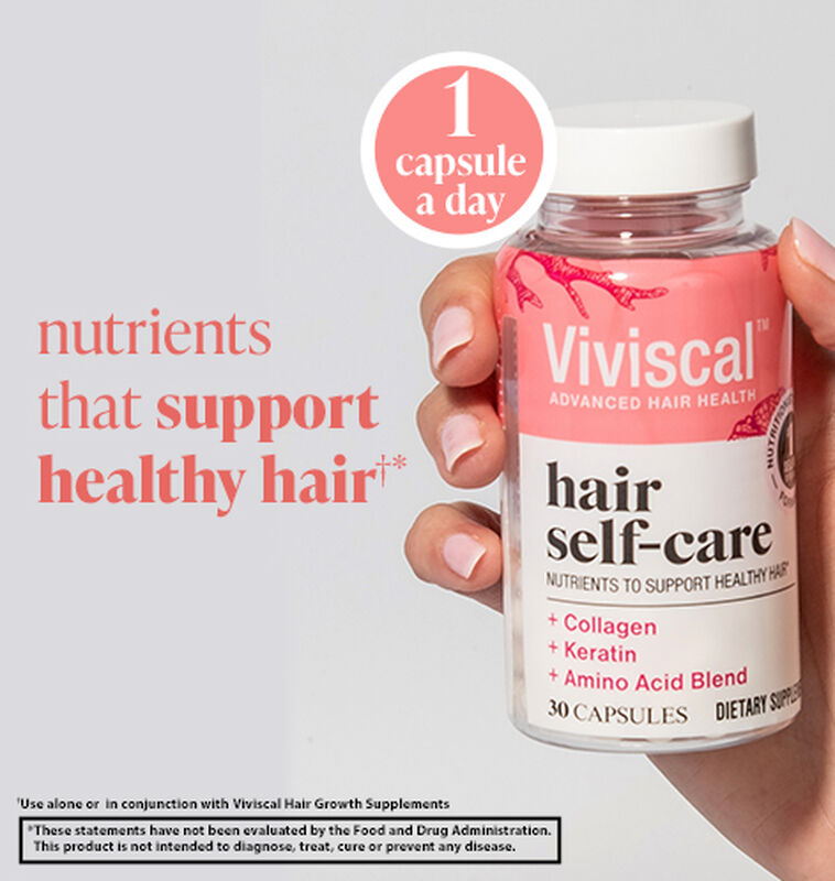 Viviscal hair self-care one capsule a day nutrients that support healthy hair