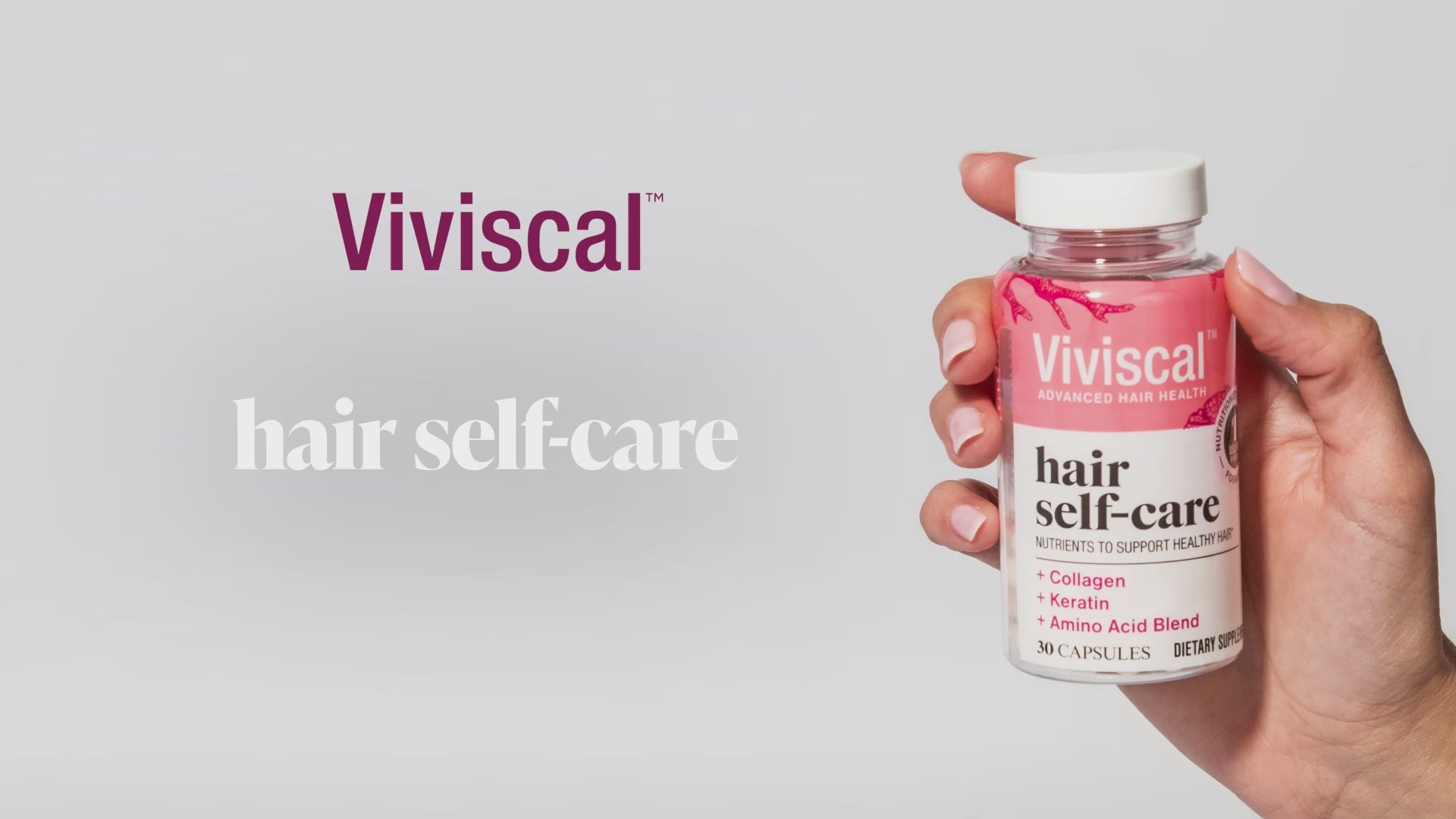 video of Viviscal hair self-care supplements