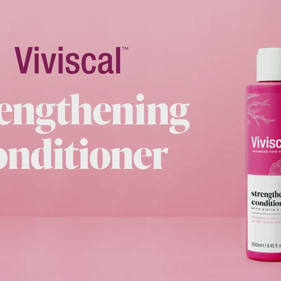 video showing Viviscal hair strengthening conditioner applications