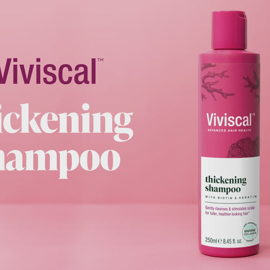 video Viviscal hair thickening shampoo application