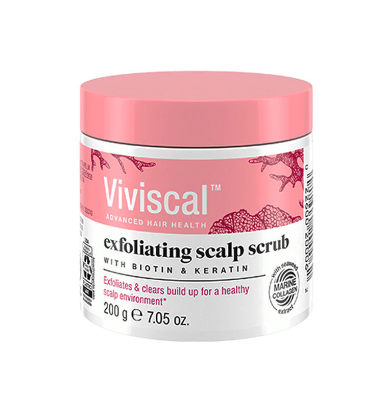 Viviscal exfoliating scalp scrub bottle