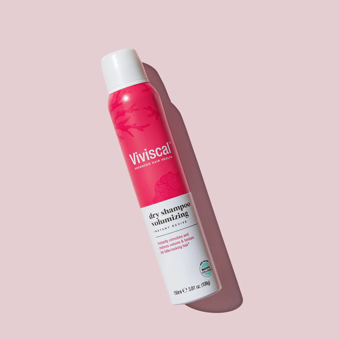 Viviscal dry shampoo volumizing bottle side view