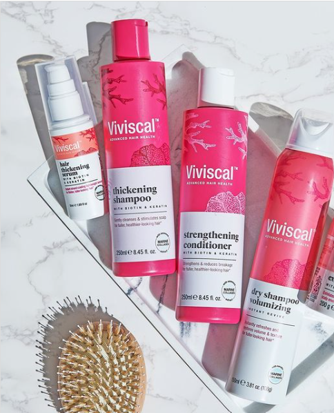 Viviscal Advanced Hair Health Cleanse and Fortify Collection bottles