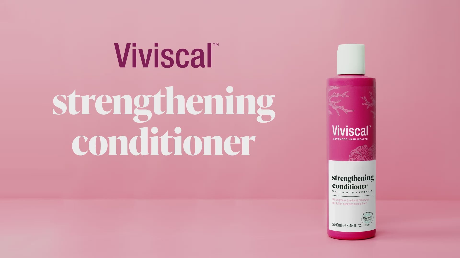 video showing Viviscal hair strengthening conditioner applications